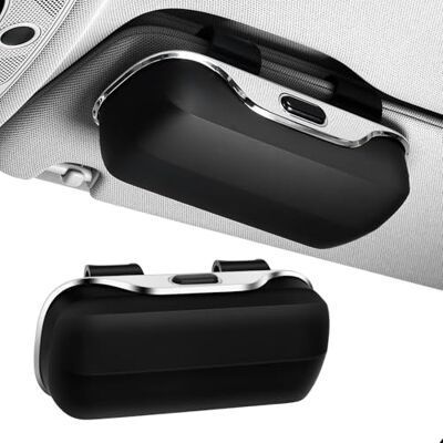 Tryagat Étui pour lunettes de voiture pour BMW 1er F70 2025 2024, support pour lunettes de soleil, visière universelle, organiseur clip ABS robuste boîte de protection rangement Tryagat Étui pour lunettes de voiture pour BMW 1er F70 2025 2024, support pour lunettes de soleil, visière universelle, organiseur clip ABS robuste boîte de protection rangement