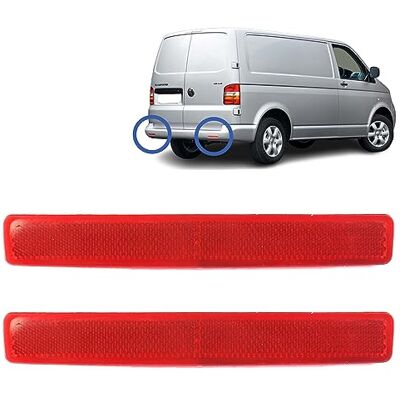 STARKIT PERFORMANCE 2 catadioptres compatibles pour Volkswagen T5 Transporter (2003-2015) RÉFLECTEURS ARRIÈRE GAUCHE + DROIT Pare-chocs arrière 7E0945105 7E0945106 STARKIT PERFORMANCE 2 catadioptres compatibles pour Volkswagen T5 Transporter (2003-2015) RÉFLECTEURS ARRIÈRE GAUCHE + DROIT Pare-chocs arrière 7E0945105 7E0945106