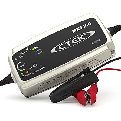 CTEK MXS 7.0 Chargeur de batterie entirement automatique (Charge, maintient et reconditionne les batteries auto, roulotte, camping-car) 12V, 7 Amp ? prise EU CTEK MXS 7.0 Chargeur de batterie entirement automatique (Charge, maintient et reconditionne les batteries auto, roulotte, camping-car) 12V, 7 Amp ? prise EU