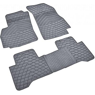akhan-tuning FM-1061 Jeu de tapis de sol en caoutchouc Pour Peugeot Bipper à partir de 2008 Gris akhan-tuning FM-1061 Jeu de tapis de sol en caoutchouc Pour Peugeot Bipper à partir de 2008 Gris