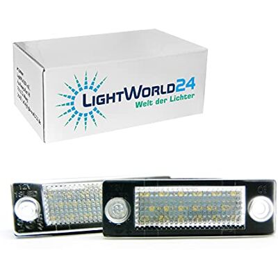 LIGHTWORLD24 Welt der Lichter LIGHTWORLD24 Lot de 2 éclairages de plaque d'immatriculation à LED avec marque de contrôle E pour Golf Passat Variant Jetta Touran T5 Caddy Superb Octavia LIGHTWORLD24 Welt der Lichter LIGHTWORLD24 Lot de 2 éclairages de plaque d'immatriculation à LED avec marque de contrôle E pour Golf Passat Variant Jetta Touran T5 Caddy Superb Octavia