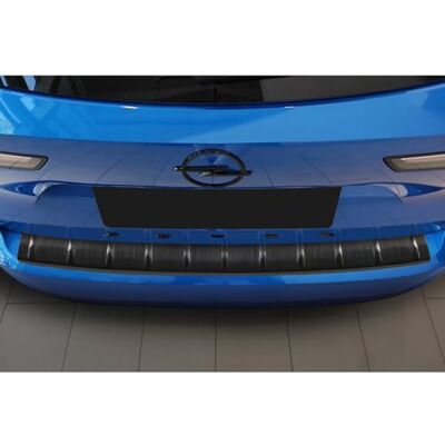 Avisa Protection de seuil arrière inox noir compatible avec Opel Astra L Sportstourer 2022- 'Ribs' Avisa Protection de seuil arrière inox noir compatible avec Opel Astra L Sportstourer 2022- 'Ribs'