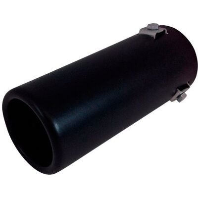 AUTO-STYLE Embout d'échappement Acier/Noir rond 70mm longueur 170mm 35-66mm joint AUTO-STYLE Embout d'échappement Acier/Noir rond 70mm longueur 170mm 35-66mm joint