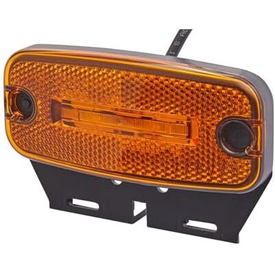 HELLA Feu latéral LED 24V Raccord fileté/Montage en saillie ADR/GGVS Couleur du voyant: jaune Câble: 500mm Fiche: extrémités de câble ouvertes 2pôle 2PS 345 600-071 HELLA Feu latéral LED 24V Raccord fileté/Montage en saillie ADR/GGVS Couleur du voyant: jaune Câble: 500mm Fiche: extrémités de câble ouvertes 2pôle 2PS 345 600-071