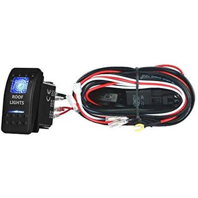 J/J Faisceau Cablage Electrique avec Relais et Interrupteur Commutateur Relais 5-pin pour Rampe Phare Projecteur LED Barre Lumineuse Auto Bateau 4x4 Camion J/J Faisceau Cablage Electrique avec Relais et Interrupteur Commutateur Relais 5-pin pour Rampe Phare Projecteur LED Barre Lumineuse Auto Bateau 4x4 Camion