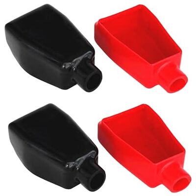 HuaLiSiJi Couvercle de Borne Positif et Négatif Cache Bornes de Batterie, pour Moto Voiture Camion Marine Bateau Camping Car (4 pièces) HuaLiSiJi Couvercle de Borne Positif et Négatif Cache Bornes de Batterie, pour Moto Voiture Camion Marine Bateau Camping Car (4 pièces)