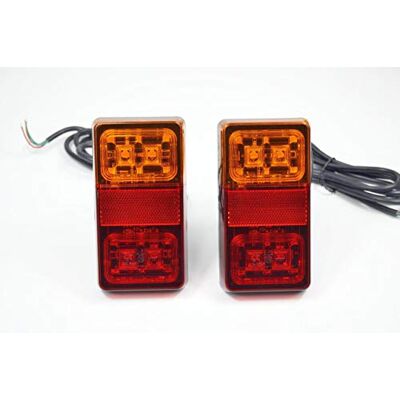 24/7 AUTO 24/7Auto 12/24 V 16 LED petit feu arrière pour remorque, van, trike, bus, camion, camping-car, lampes 4 fonctions 24/7 AUTO 24/7Auto 12/24 V 16 LED petit feu arrière pour remorque, van, trike, bus, camion, camping-car, lampes 4 fonctions