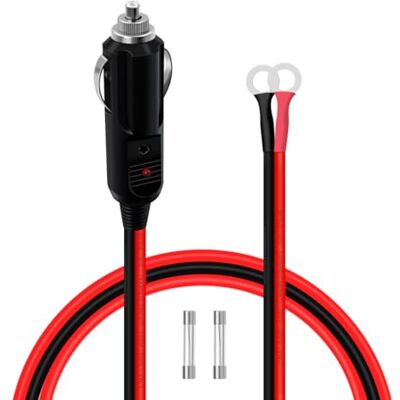 YINGAYOU Allume Cigare Male avec Joint Torique 6 mm Prise Male Allume Cigare avec Joint Torique avec LED 14AWG 12 V 24 V 20 A, pour Voitures, Motos, Bateaux (2 m) YINGAYOU Allume Cigare Male avec Joint Torique 6 mm Prise Male Allume Cigare avec Joint Torique avec LED 14AWG 12 V 24 V 20 A, pour Voitures, Motos, Bateaux (2 m)