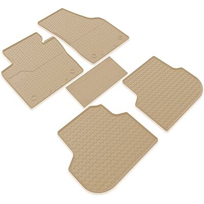 akhan-tuning FM-1412 Jeu de tapis de sol en caoutchouc Pour Golf VII à partir de 2012 Beige akhan-tuning FM-1412 Jeu de tapis de sol en caoutchouc Pour Golf VII à partir de 2012 Beige