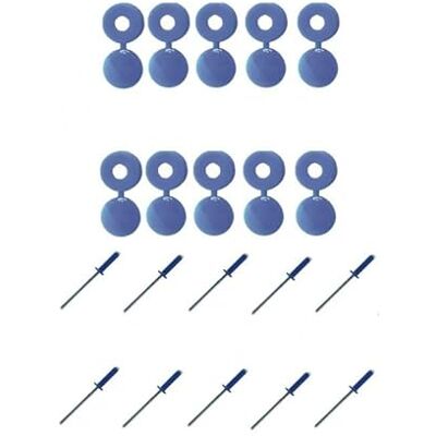 cyclingcolors Lot de 10 Rivets + Cache Rivet Bleu Plaque D'IMMATRICULATION Voiture Auto Moto Scooter MOBYLETTE Protection Plastique Aveugle VIS Boulon Fixation cyclingcolors Lot de 10 Rivets + Cache Rivet Bleu Plaque D'IMMATRICULATION Voiture Auto Moto Scooter MOBYLETTE Protection Plastique Aveugle VIS Boulon Fixation