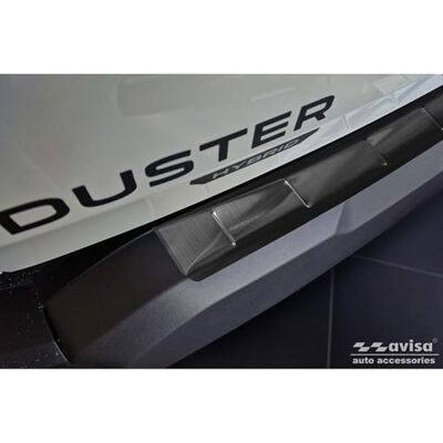 Avisa Protection de seuil arrière inox noir compatible avec Dacia Duster III 2024- 'Ribs' Avisa Protection de seuil arrière inox noir compatible avec Dacia Duster III 2024- 'Ribs'