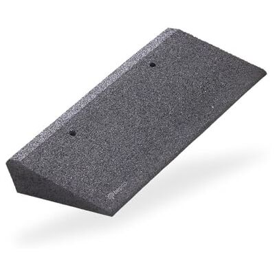 bepco Rampe de trottoir en fibre de caoutchouc (noire) rampe rampe de seuil avec rondelles de fixation (50 x 25 x 8 cm) bepco Rampe de trottoir en fibre de caoutchouc (noire) rampe rampe de seuil avec rondelles de fixation (50 x 25 x 8 cm)