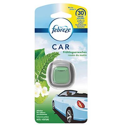 Febreze Diffuseur Désodorisant Voiture, 1 x 20g, Élimine les Odeurs et Rafraîchit L’intérieur, Rosée du Matin Febreze Diffuseur Désodorisant Voiture, 1 x 20g, Élimine les Odeurs et Rafraîchit L’intérieur, Rosée du Matin