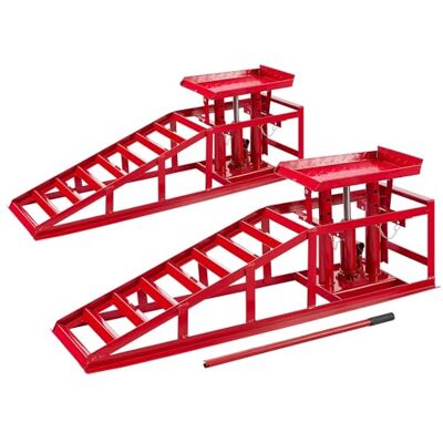 Arebos Lot de 2 Rampes d’Accès avec Cric Hydraulique 2T Pont Élévateur Auto XXL Largeur d’Accès 257 mm Plateforme de Levage avec Soupape de Sécurité Hauteur Réglable Rouge Arebos Lot de 2 Rampes d’Accès avec Cric Hydraulique 2T Pont Élévateur Auto XXL Largeur d’Accès 257 mm Plateforme de Levage avec Soupape de Sécurité Hauteur Réglable Rouge