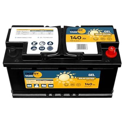 EnergyTank Batterie de voiture 12 V 140 Ah Batterie solaire gel EnergyTank Batterie de voiture 12 V 140 Ah Batterie solaire gel