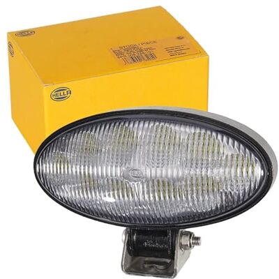HELLA LED Projecteur de travail Oval 90 Gen. II 24V / 12V 5000lm Montage en saillie/vissé support de montage pivotant Éclairage du champs proche Fiche: Fiche DEUTSCH 1GB 996 486-001 HELLA LED Projecteur de travail Oval 90 Gen. II 24V / 12V 5000lm Montage en saillie/vissé support de montage pivotant Éclairage du champs proche Fiche: Fiche DEUTSCH 1GB 996 486-001