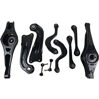 Flynsu Kit bras de fourche de suspension arrière et liens et tiges compatible avec 1K0505224E 5Q0505323C 1K0501530B Flynsu Kit bras de fourche de suspension arrière et liens et tiges compatible avec 1K0505224E 5Q0505323C 1K0501530B