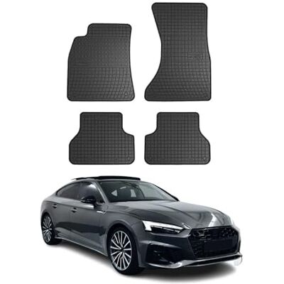 OMAC Tapis de voiture Allwetter Compatible avec Audi A5 8W6 2016-2022 Ajustement 3D En caoutchouc Noir OMAC Tapis de voiture Allwetter Compatible avec Audi A5 8W6 2016-2022 Ajustement 3D En caoutchouc Noir