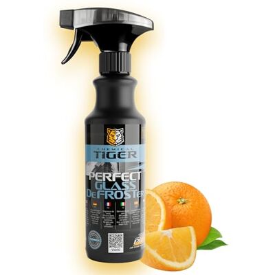 CHEMICAL TIGER – Spray Dégivrant Voiture pour Brise Vitre Voiture – Jusqu’à –60 °C – Élimine la Glace – Sans Danger pour la Peinture – Perfect Glass DeFROSTer 500ml Parfum Orange Espagnole CHEMICAL TIGER – Spray Dégivrant Voiture pour Brise Vitre Voiture – Jusqu’à –60 °C – Élimine la Glace – Sans Danger pour la Peinture – Perfect Glass DeFROSTer 500ml Parfum Orange Espagnole