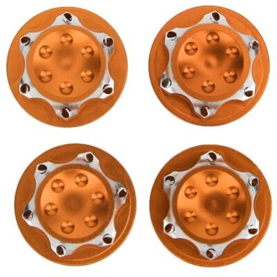 Tbest Écrou de moyeu RC, Accessoire de Roue d'écrou de moyeu Anti-poussière en Alliage d'aluminium 17mm 4Pcs pour modèle de Voiture 1/8 RC Tbest Écrou de moyeu RC, Accessoire de Roue d'écrou de moyeu Anti-poussière en Alliage d'aluminium 17mm 4Pcs pour modèle de Voiture 1/8 RC