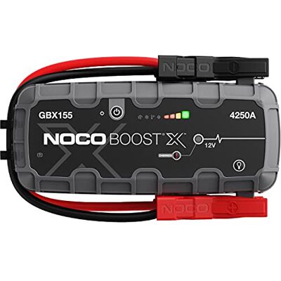 NOCO Boost X GBX155 4250A 12V Booster Batterie Voiture Lithium UltraSafe, Chargeur Batterie Portable USB-C et Câbles de Démarrage pour Moteurs à Essence Jusqu'à 10,0L et Moteurs Diesel Jusqu'à 8,0L NOCO Boost X GBX155 4250A 12V Booster Batterie Voiture Lithium UltraSafe, Chargeur Batterie Portable USB-C et Câbles de Démarrage pour Moteurs à Essence Jusqu'à 10,0L et Moteurs Diesel Jusqu'à 8,0L