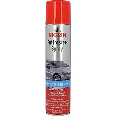 Nigrin 74045 Spray dégivrant pour vitres de voiture Jumbo Boîte 400 ml Efficace jusqu'à -20° Nigrin 74045 Spray dégivrant pour vitres de voiture Jumbo Boîte 400 ml Efficace jusqu'à -20°