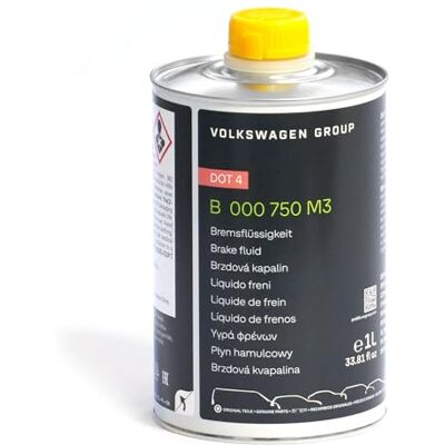 Volkswagen Liquide de frein original VW DOT4, 1 litre Volkswagen Liquide de frein original VW DOT4, 1 litre