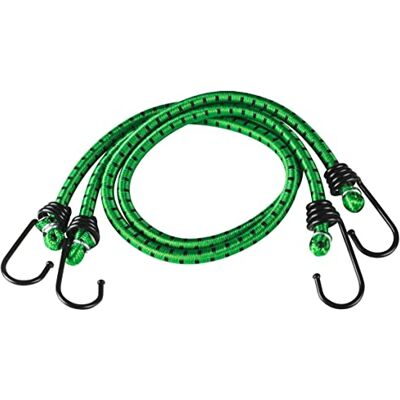 Walser tendeur de bagages avec crochets, set de caoutchouc de serrage 2x 60cm vert, deux sangles de serrage avec crochets, câble de serrage vert Walser tendeur de bagages avec crochets, set de caoutchouc de serrage 2x 60cm vert, deux sangles de serrage avec crochets, câble de serrage vert