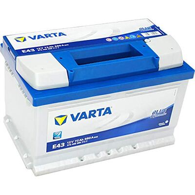 Varta Blue Dynamic E43 Batterie Voitures, 12 V 72Ah 680 Amps (En) LB3 Compatible avec Ford Fiesta Mk6 à hayon JA8, JR8 MONDEO IV BA7, OPEL ZAFIRA TOURER C P12, RENAULT, NISSAN X-TRAIL T31 Varta Blue Dynamic E43 Batterie Voitures, 12 V 72Ah 680 Amps (En) LB3 Compatible avec Ford Fiesta Mk6 à hayon JA8, JR8 MONDEO IV BA7, OPEL ZAFIRA TOURER C P12, RENAULT, NISSAN X-TRAIL T31