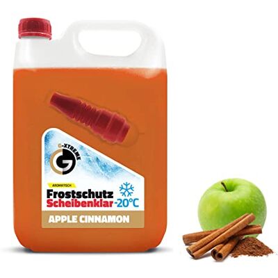Gamix Protection contre le gel pour vitres avec parfum Apple & Cinnamon Nettoyant pour vitres efficace et sans traces pour l'hiver Antigel prêt à l'emploi 5 l Gamix Protection contre le gel pour vitres avec parfum Apple & Cinnamon Nettoyant pour vitres efficace et sans traces pour l'hiver Antigel prêt à l'emploi 5 l