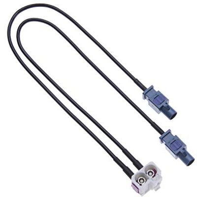 Keple Adaptateur D'antenne De Voiture Dual Fakra Double Connecteur Véhicule Fakra Compatible avec Les Radios De Dans V.W. Golf 5, 6, EOS, Jetta, Touareg RCD, RNS310, RNS, Radio MFD Twin Fakra Keple Adaptateur D'antenne De Voiture Dual Fakra Double Connecteur Véhicule Fakra Compatible avec Les Radios De Dans V.W. Golf 5, 6, EOS, Jetta, Touareg RCD, RNS310, RNS, Radio MFD Twin Fakra