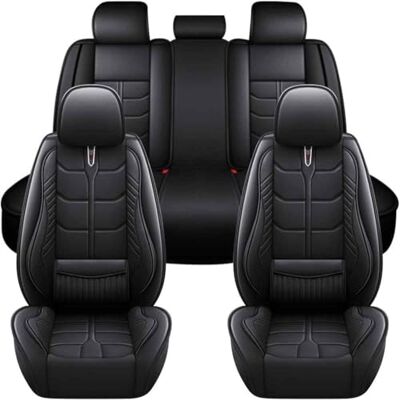 NYSLDSCO Ensemble de housses de siège de voiture en similicuir de qualité supérieure pour Toyota C-HR 2023, 2024, 2025 et 2026, coussins de protection intégrale pour rembourrage intérieur, noir NYSLDSCO Ensemble de housses de siège de voiture en similicuir de qualité supérieure pour Toyota C-HR 2023, 2024, 2025 et 2026, coussins de protection intégrale pour rembourrage intérieur, noir
