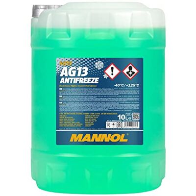 MANNOL Antifreeze AG13-40 Liquide de refroidissement anti-gel 10 l 10 l MN4013-10 AG13 Vert 40 °C G11 G48, 4013 Antigel AG13 (-40) Hightec MANNOL Antifreeze AG13-40 Liquide de refroidissement anti-gel 10 l 10 l MN4013-10 AG13 Vert 40 °C G11 G48, 4013 Antigel AG13 (-40) Hightec