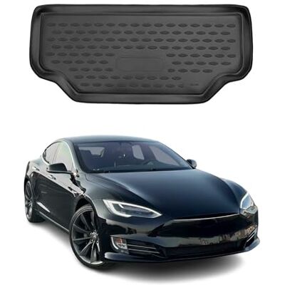 OMAC Tapis de coffre de voiture Compatible avec Tesla Model S 2017-2022 Ajustement 3D Bord haut antidérapant En TPE Tapis de coffre Pour toutes les saisons Noir OMAC Tapis de coffre de voiture Compatible avec Tesla Model S 2017-2022 Ajustement 3D Bord haut antidérapant En TPE Tapis de coffre Pour toutes les saisons Noir