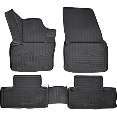 J&J AUTOMOTIVE Norm Liners Tapis De Sol En Caoutchouc TPE Toutes Saisones Pour XC40 depuis 2017, Bord Haut, Noir, Antidérapant, Toutes Saisons J&J AUTOMOTIVE Norm Liners Tapis De Sol En Caoutchouc TPE Toutes Saisones Pour XC40 depuis 2017, Bord Haut, Noir, Antidérapant, Toutes Saisons