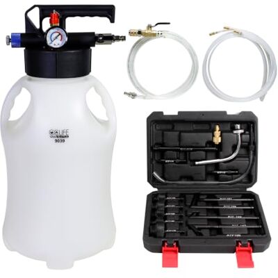 CCLIFE 10L 2 in 1 Système de remplissage d'huile de transmission avec 15 ATF adaptateurs pour Purgeur de Frein manuel Voiture CCLIFE 10L 2 in 1 Système de remplissage d'huile de transmission avec 15 ATF adaptateurs pour Purgeur de Frein manuel Voiture