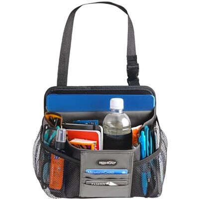 High Road DriverStash Organiseur de siège avant ou de voiture avec porte-gobelet isotherme et 10 poches polyvalentes pour SUV, voitures, camions et camionnettes High Road DriverStash Organiseur de siège avant ou de voiture avec porte-gobelet isotherme et 10 poches polyvalentes pour SUV, voitures, camions et camionnettes