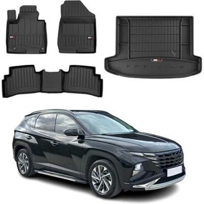 OMAC Lot de 5 tapis de sol en caoutchouc pour coffre de voiture A053439 OMAC Lot de 5 tapis de sol en caoutchouc pour coffre de voiture A053439