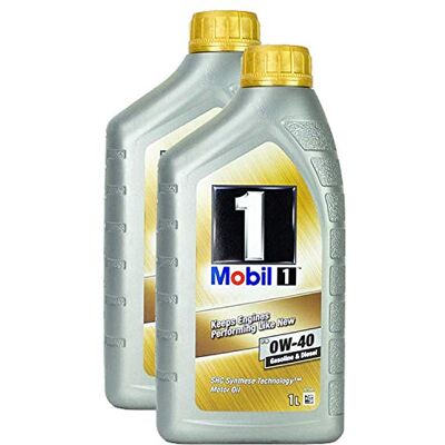 Mobil Lot de 2 bidons d'huile moteur 1 Fs 0w-40 1 l Technologie de synthèse Essence diesel Haute performance Longue durée de vie Mobil Lot de 2 bidons d'huile moteur 1 Fs 0w-40 1 l Technologie de synthèse Essence diesel Haute performance Longue durée de vie