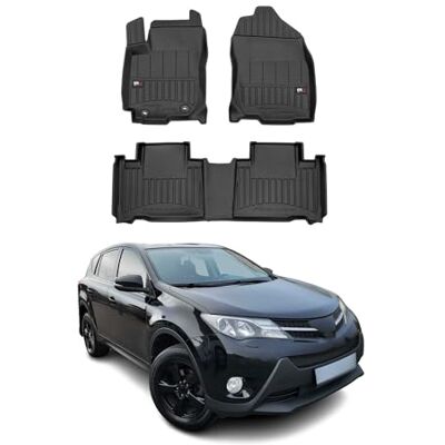 OMAC Tapis de sol de voiture de qualité supérieure Compatible avec Toyota RAV4 IV Hybrid 2013-2019 Toutes saisons Bords hauts En caoutchouc antidérapant Pour toutes saisons Ajustement 3D Noir OMAC Tapis de sol de voiture de qualité supérieure Compatible avec Toyota RAV4 IV Hybrid 2013-2019 Toutes saisons Bords hauts En caoutchouc antidérapant Pour toutes saisons Ajustement 3D Noir