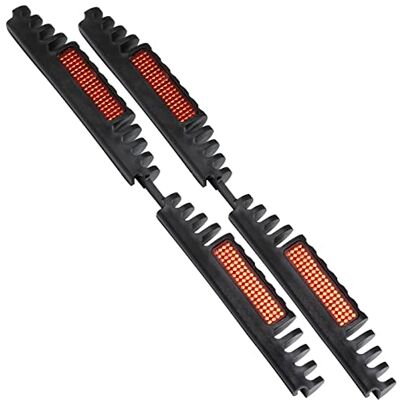 AERZETIX C64498 Lot de 2 protections réfléchissantes pour portes de voiture 210x15x21mm réflecteur à clip catadioptre tuning carrosserie véhicule en plastique noir/rouge AERZETIX C64498 Lot de 2 protections réfléchissantes pour portes de voiture 210x15x21mm réflecteur à clip catadioptre tuning carrosserie véhicule en plastique noir/rouge