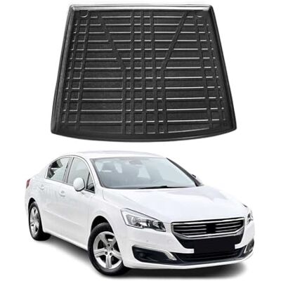 OMAC Tapis de coffre de voiture Compatible avec Peugeot 508 Estate 2010-2018 Coupe 3D Bord haut antidérapant en TPE Tapis de coffre toutes saisons Noir OMAC Tapis de coffre de voiture Compatible avec Peugeot 508 Estate 2010-2018 Coupe 3D Bord haut antidérapant en TPE Tapis de coffre toutes saisons Noir