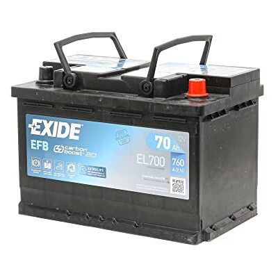Exide EL700 Batterie de Voiture 12V 70Ah 720A, EFB Start Stop, L03 Exide EL700 Batterie de Voiture 12V 70Ah 720A, EFB Start Stop, L03