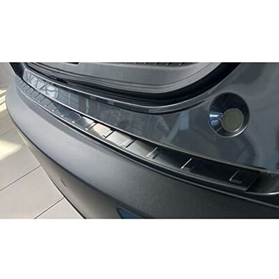 Avisa Protection de seuil arrière inox noir compatible avec Mazda CX-30 2019 'Ribs' Avisa Protection de seuil arrière inox noir compatible avec Mazda CX-30 2019 'Ribs'