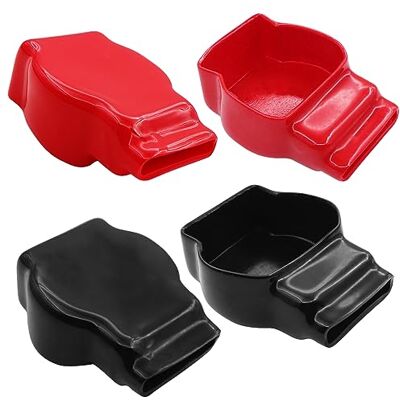 HuaLiSiJi Couvercle de Borne Positif et Négatif Cache Bornes de Batterie, pour Moto Voiture Camion Marine Bateau Camping Car (Z-4 pièces) HuaLiSiJi Couvercle de Borne Positif et Négatif Cache Bornes de Batterie, pour Moto Voiture Camion Marine Bateau Camping Car (Z-4 pièces)