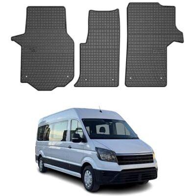 OMAC Tapis de voiture tous temps Compatible avec VW Crafter 2016-2022 Ajustement 3D En caoutchouc Noir OMAC Tapis de voiture tous temps Compatible avec VW Crafter 2016-2022 Ajustement 3D En caoutchouc Noir