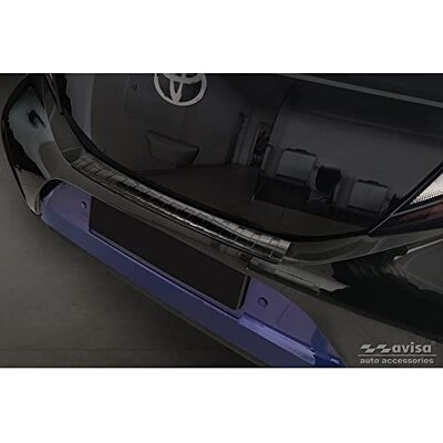 Avisa Protection de seuil arrière inox compatible avec Toyota Aygo X 2022- 'Ribs' Avisa Protection de seuil arrière inox compatible avec Toyota Aygo X 2022- 'Ribs'