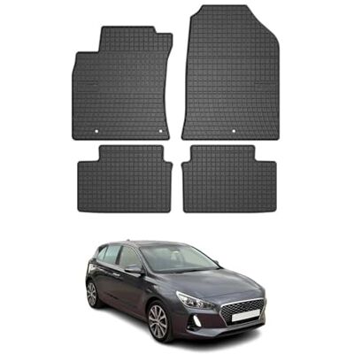 OMAC Tapis de voiture toutes saisons Compatible avec Hyundai i30 III 2017-2020 Coupe 3D Bords hauts En caoutchouc Noir OMAC Tapis de voiture toutes saisons Compatible avec Hyundai i30 III 2017-2020 Coupe 3D Bords hauts En caoutchouc Noir