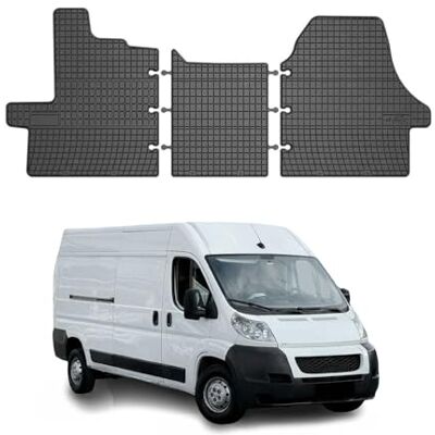 OMAC Tapis de voiture tous temps Compatible avec Peugeot Boxer III 2006-2011 Ajustement 3D En caoutchouc Noir OMAC Tapis de voiture tous temps Compatible avec Peugeot Boxer III 2006-2011 Ajustement 3D En caoutchouc Noir