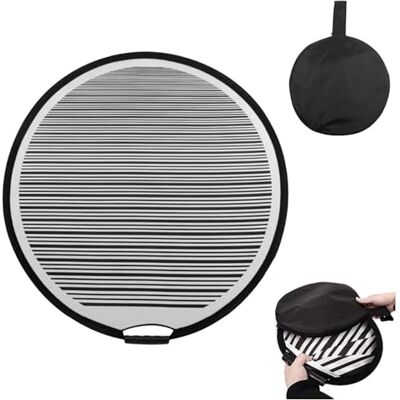 LNGJIN Réflecteur rayé pliable de 80 cm pour voiture, avec poche, pour bosse, carrosserie, porte, testeur de bosses de voiture LNGJIN Réflecteur rayé pliable de 80 cm pour voiture, avec poche, pour bosse, carrosserie, porte, testeur de bosses de voiture